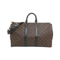 Louis Vuitton Monogram Macassar Keepall Bandouliere 45 Boston Bag