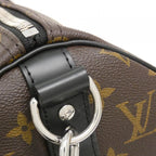 Louis Vuitton Monogram Macassar Keepall Bandouliere 45 Boston Bag — view 4