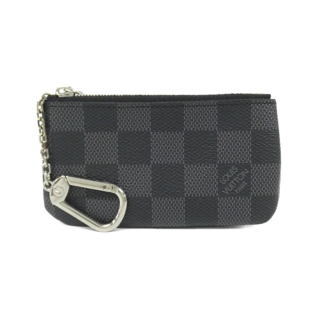 Louis Vuitton Damier Graphite Card Key Case Pochette Cles Coin & Key Holder