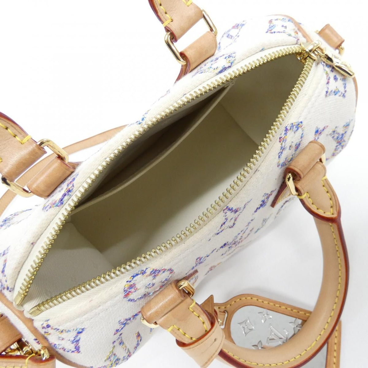 Louis Vuitton Tweed Monogram Multicolor Speedy Bandouliere 20 Boston Bag — view 7