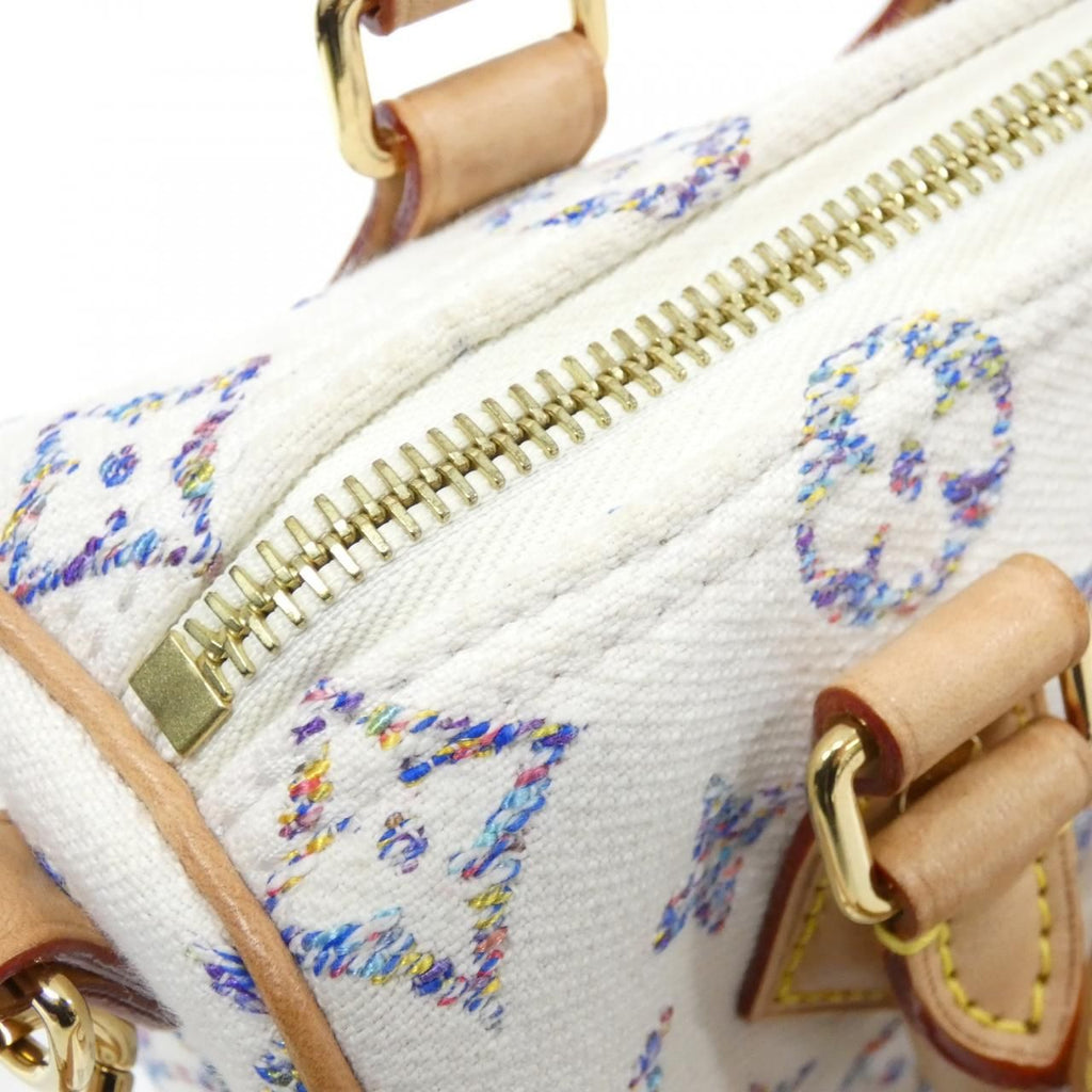Louis Vuitton Tweed Monogram Multicolor Speedy Bandouliere 20 Boston Bag — view 4