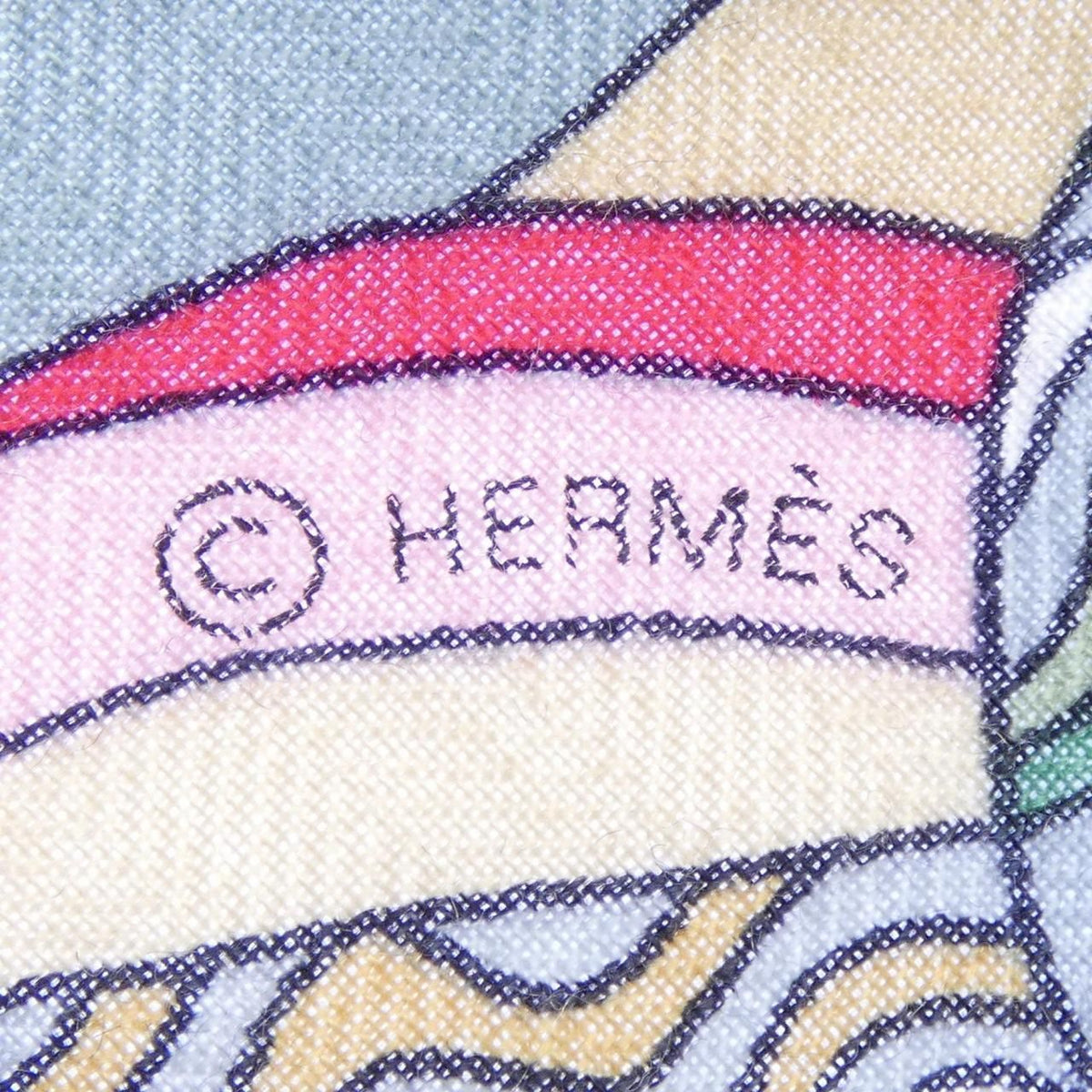 Hermes Trophy Carre Geant 140 Shawl Scarf — view 4