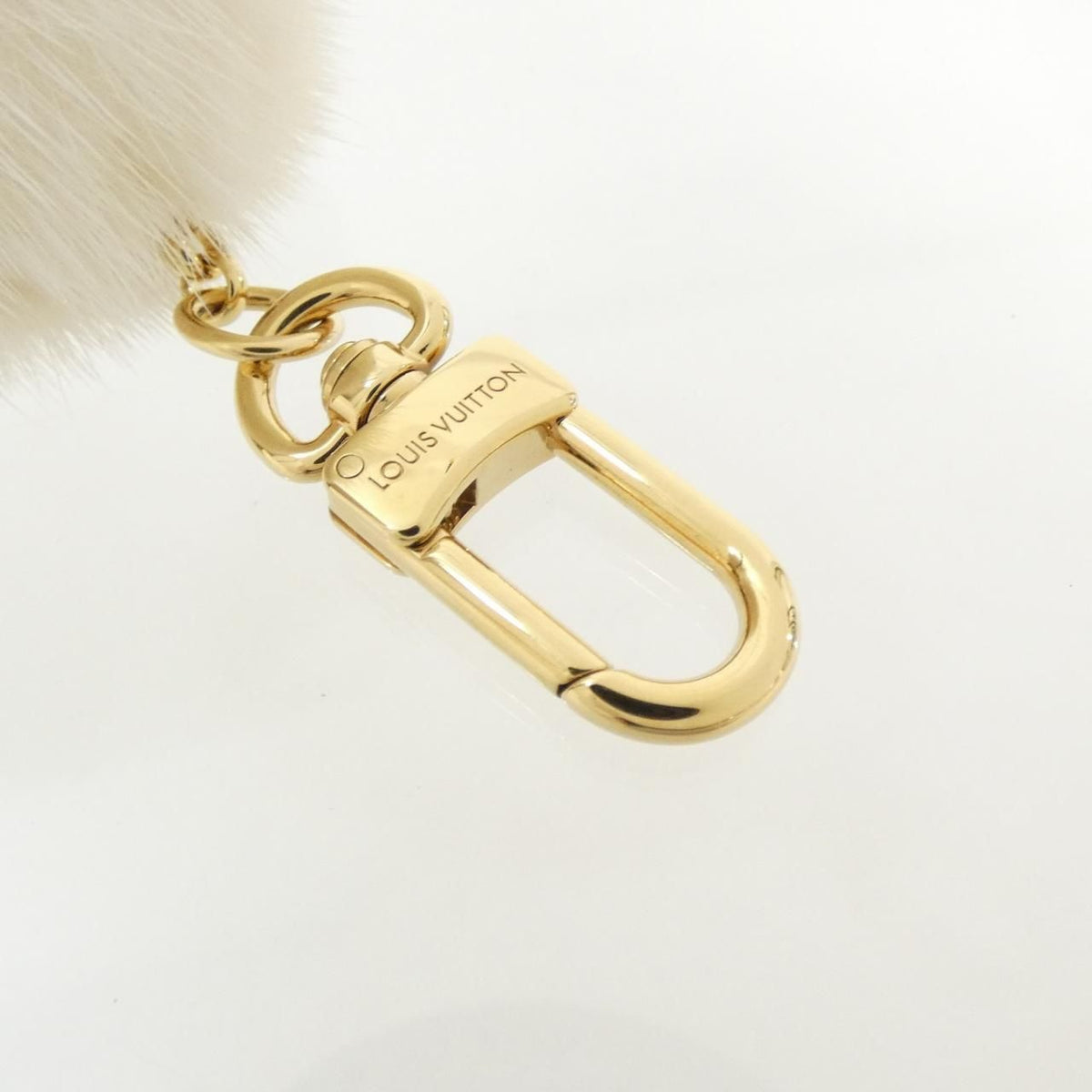Louis Vuitton Monogram Bag Charm LV Panda Pom Key Ring — view 4