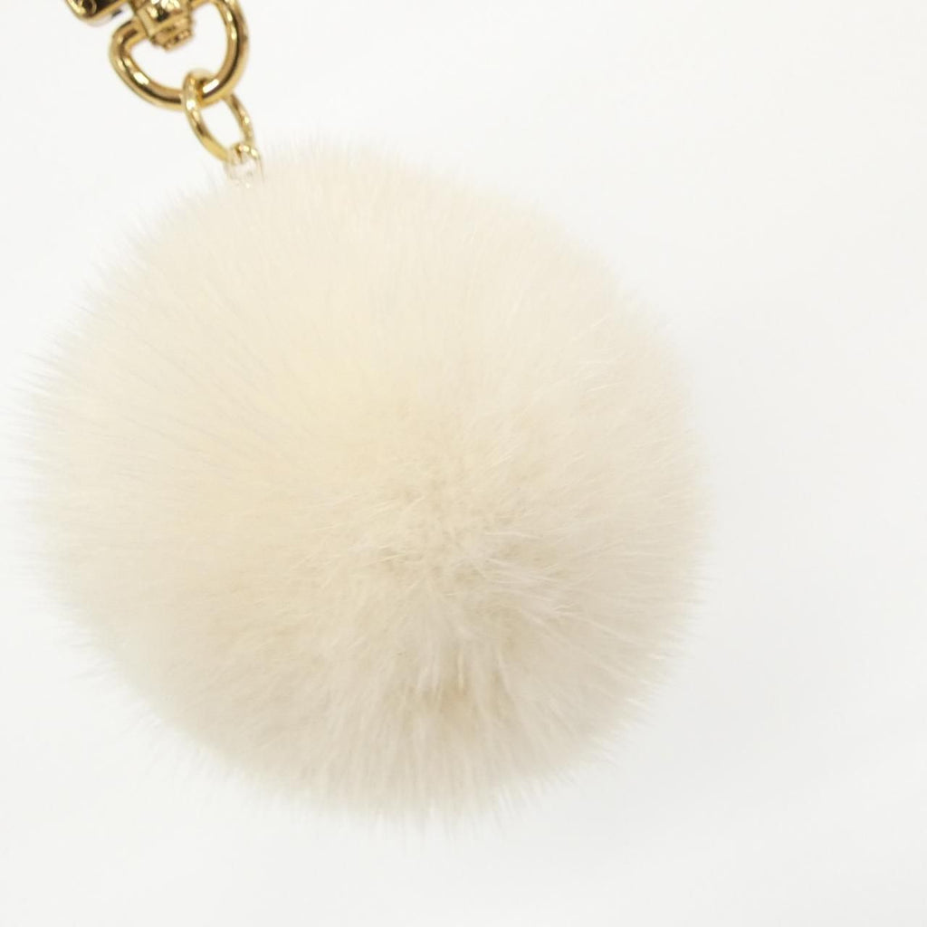 Louis Vuitton Monogram Bag Charm LV Panda Pom Key Ring — view 3