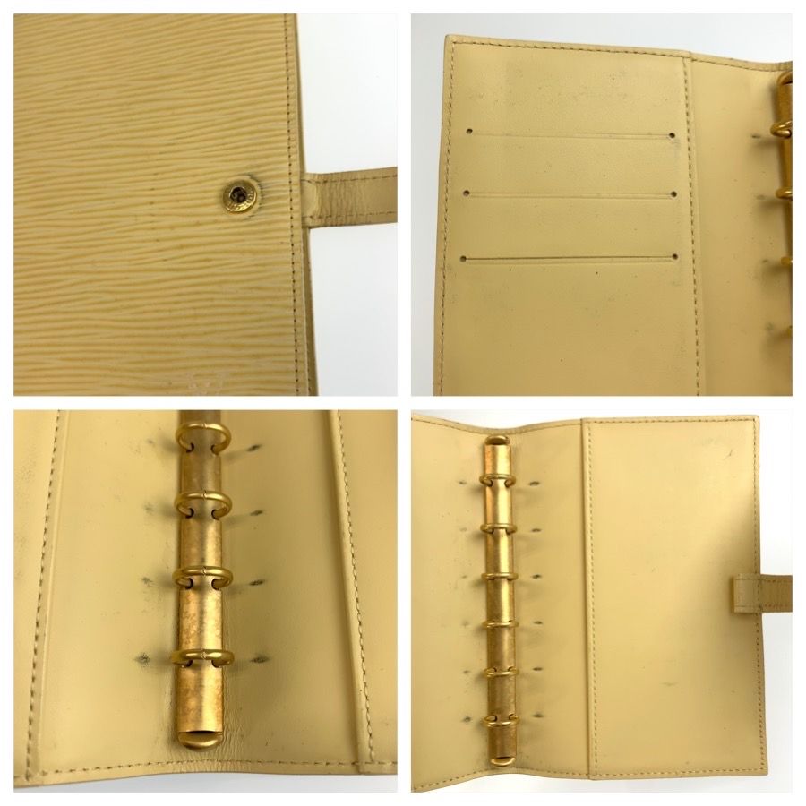 Louis Vuitton Epi Agenda PM Vanille Yellow Gold Cover — view 7