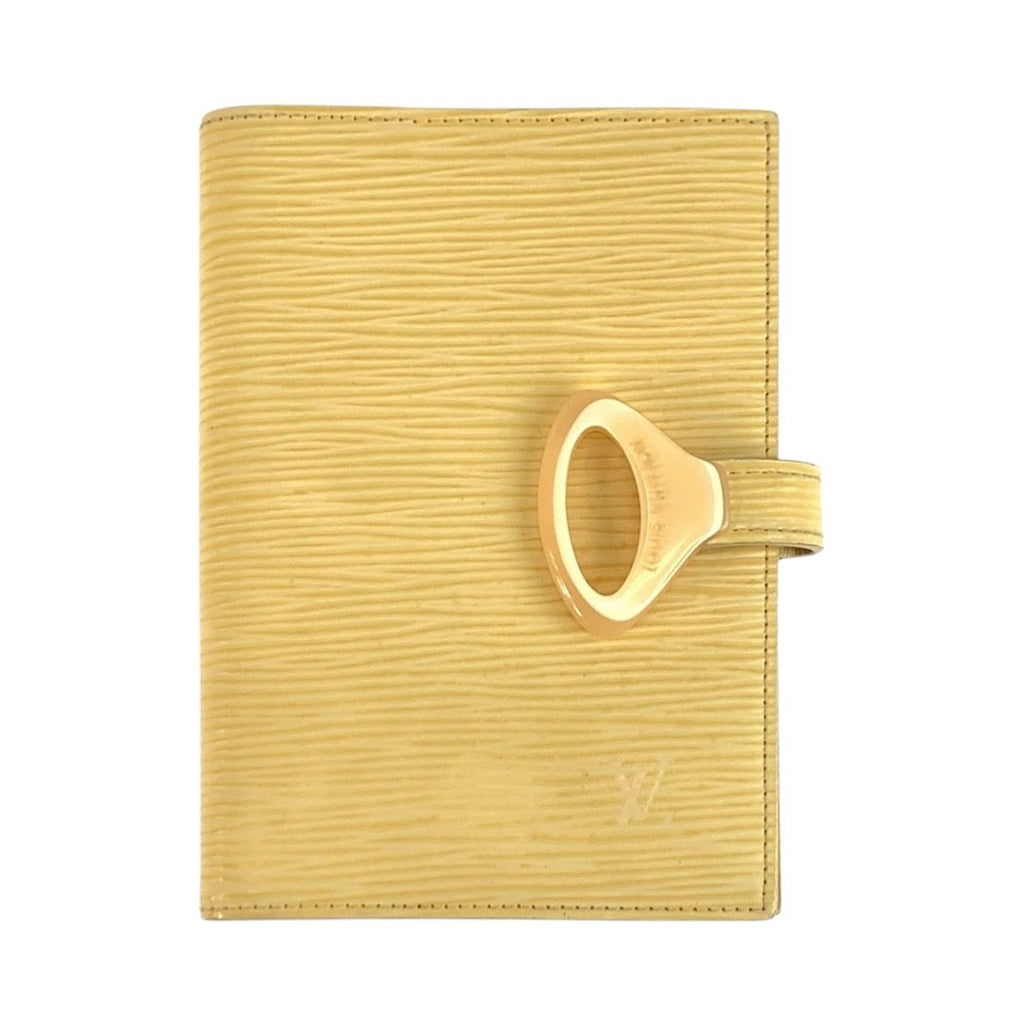 Louis Vuitton Epi Agenda PM Vanille Yellow Gold Cover