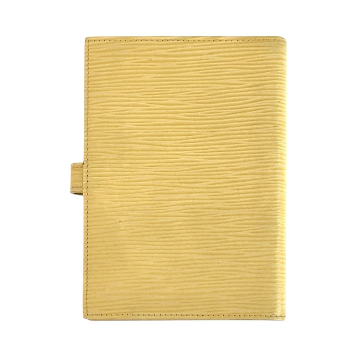 Louis Vuitton Epi Agenda PM Vanille Yellow Gold Cover — view 2