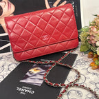 Chanel Pink Coco Chain Wallet Quilted Shoulder Bag — view 2