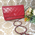 Chanel Pink Coco Chain Wallet Quilted Shoulder Bag