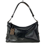 Louis Vuitton Shoulder Bag Carryall Black Leather