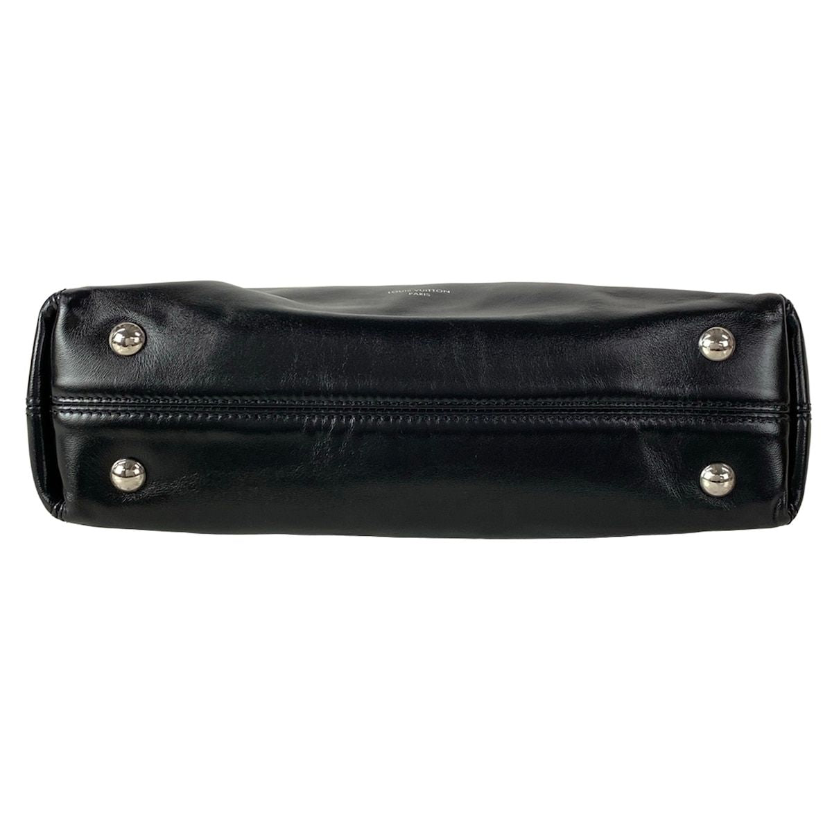 Louis Vuitton Shoulder Bag Carryall Black Leather — view 5