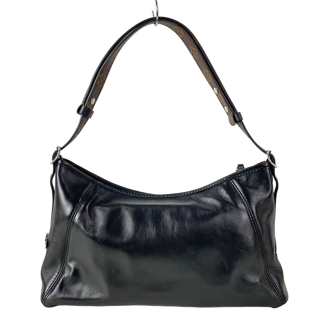 Louis Vuitton Shoulder Bag Carryall Black Leather — view 3