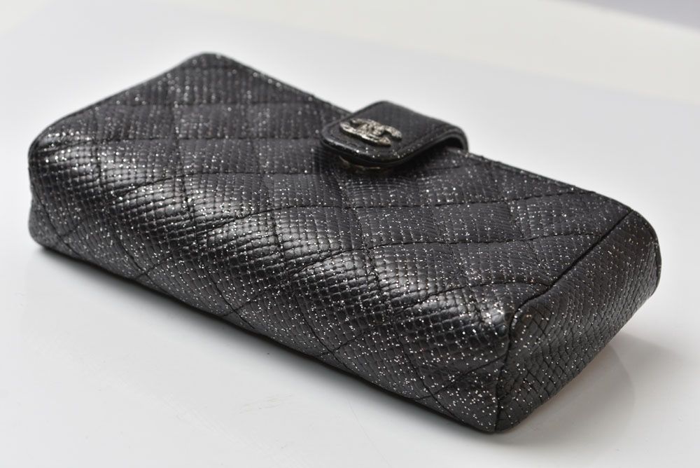 Chanel Pouch Card Case Coin Purse Leather Black — view 4
