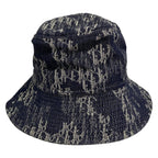 Dior Hat T3 Dark Gray White Bucket Hat Cotton — view 3