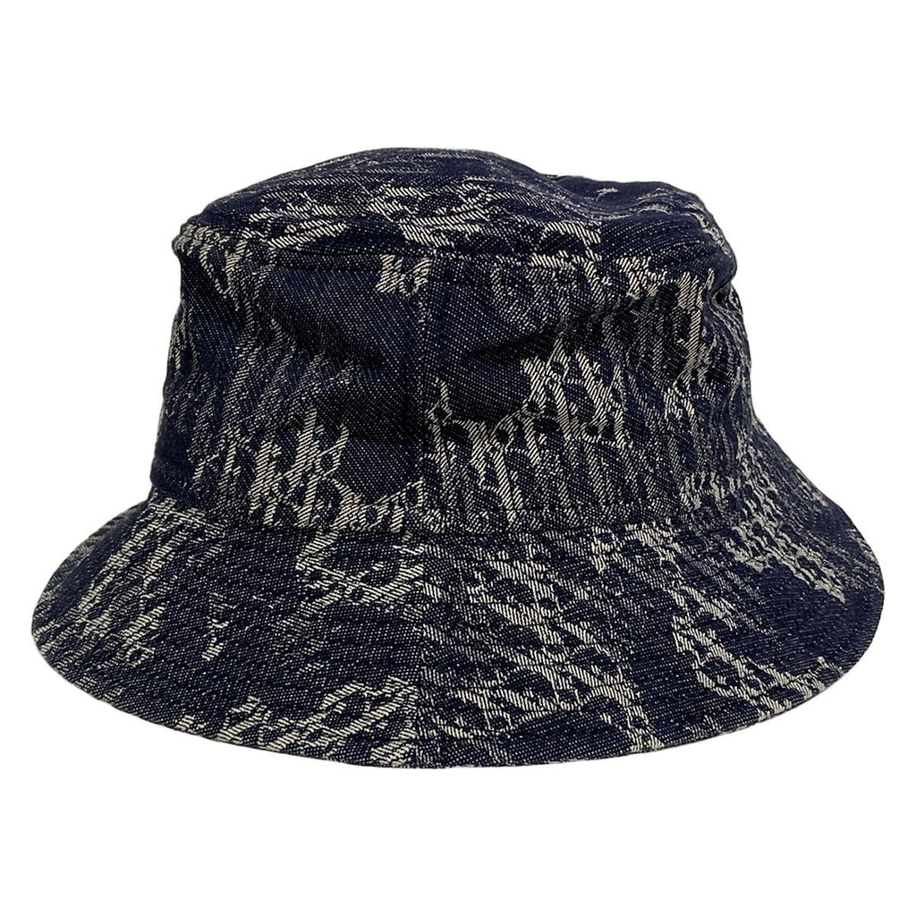 Dior Hat T3 Dark Gray White Bucket Hat Cotton — view 2
