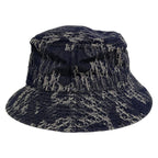 Dior Hat T3 Dark Gray White Bucket Hat Cotton — view 2