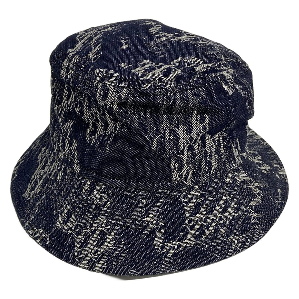 Dior Hat T3 Dark Gray White Bucket Hat Cotton