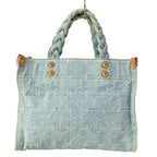 Louis Vuitton Tote Bag Monogram Denim Red Togo Sky Blue