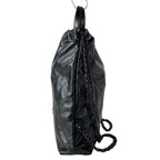 Chanel Backpack Chanel 22 Black Silver Chain — view 4