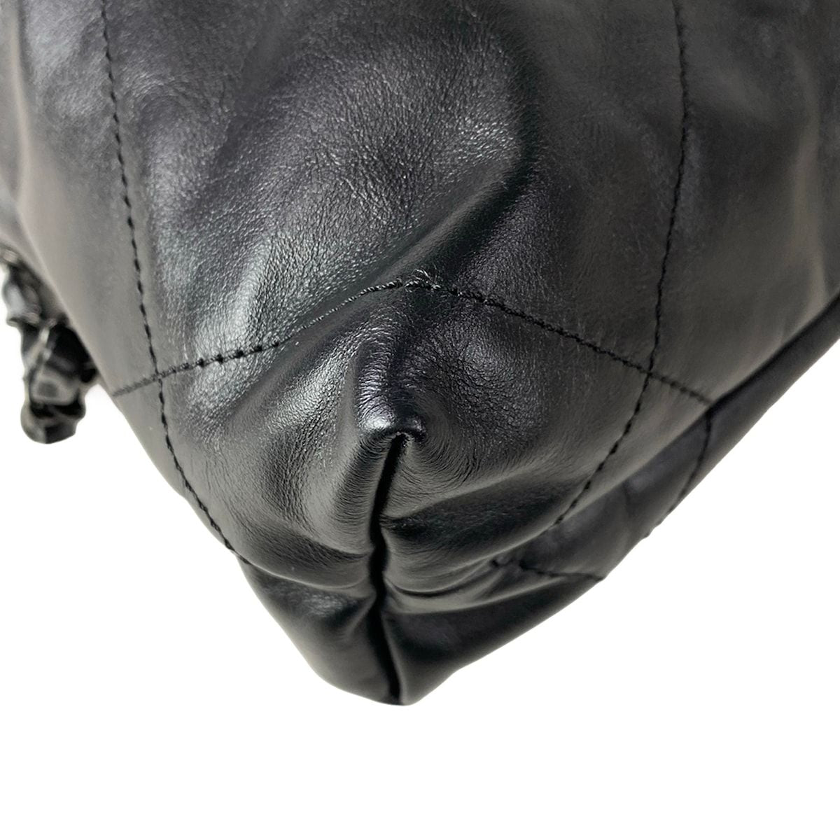 Chanel Backpack Chanel 22 Black Silver Chain — view 7