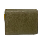 Fendi Trifold Wallet Selleria Gray Yellow Leather — view 2
