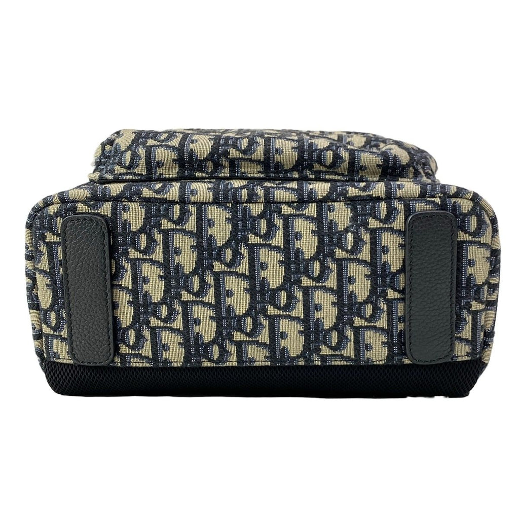 Dior Backpack Kids Rider Beige Dark Navy Blue — view 5