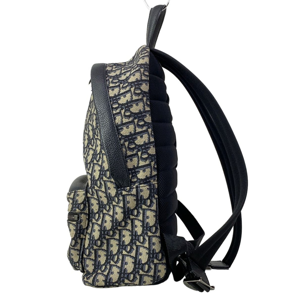 Dior Backpack Kids Rider Beige Dark Navy Blue — view 4