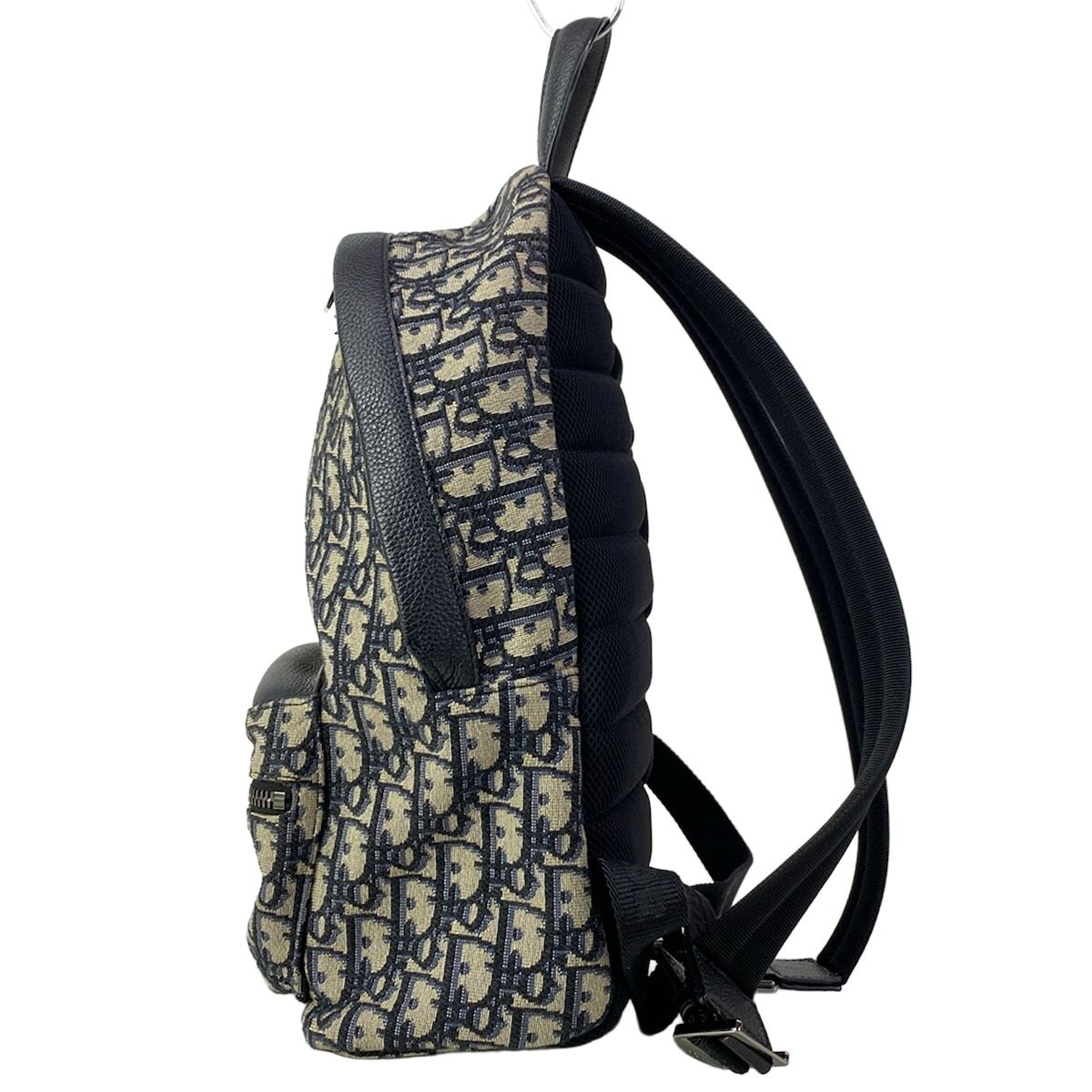 Dior Backpack Kids Rider Beige Dark Navy Blue — view 4