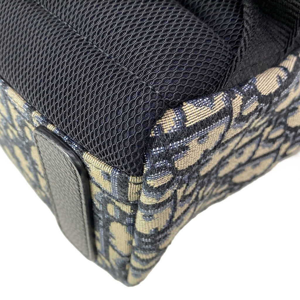 Dior Backpack Kids Rider Beige Dark Navy Blue — view 8