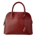 Hermes Handbag Bolide 31 Bordeaux Silver