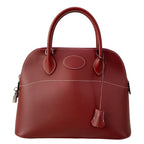 Hermes Handbag Bolide 31 Bordeaux Silver