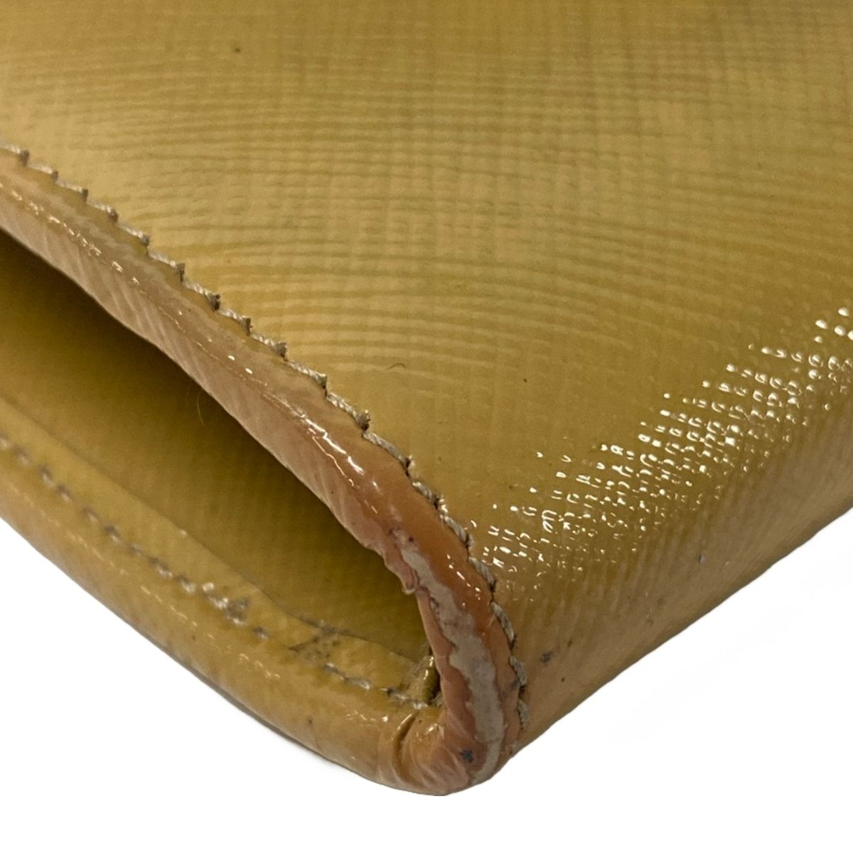 Prada Wallet Beige L-shaped Zipper Leather — view 6