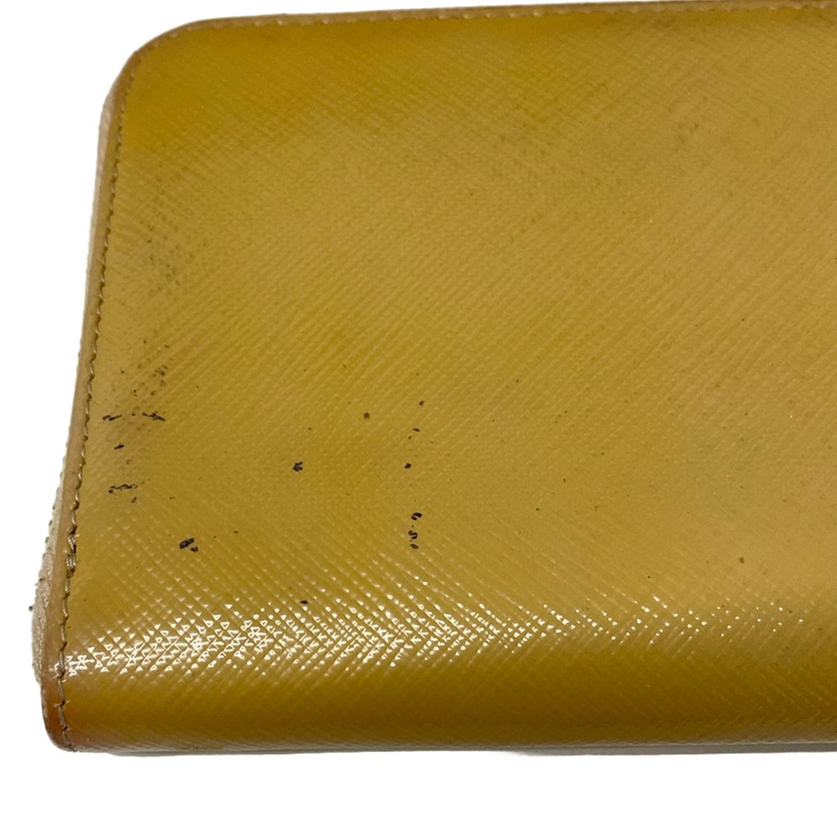 Prada Wallet Beige L-shaped Zipper Leather — view 7