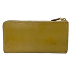 Prada Wallet Beige L-shaped Zipper Leather — view 2
