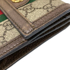 Gucci Snap Wallet Ophidia Beige Brown Leather — view 7