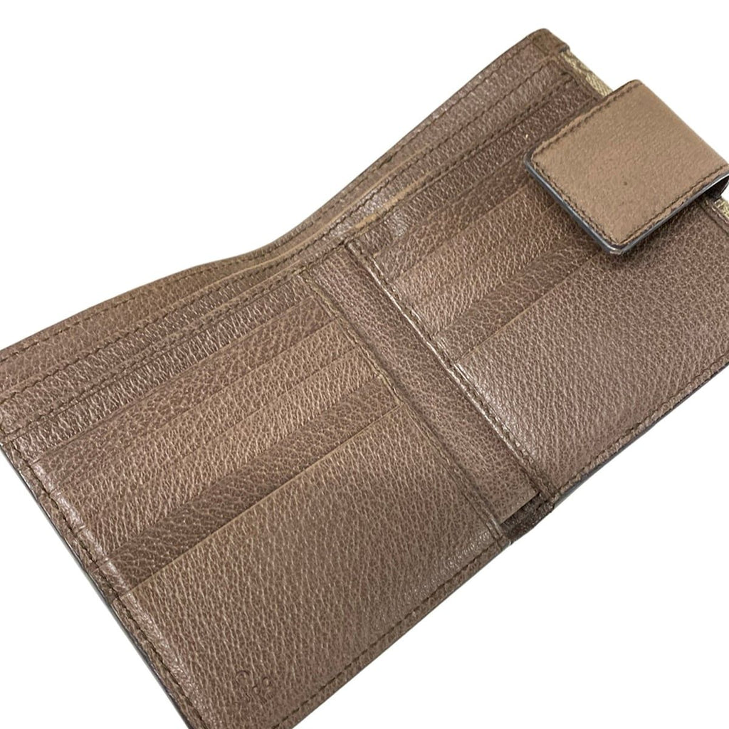 Gucci Snap Wallet Ophidia Beige Brown Leather — view 3