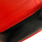 Saint Laurent Paris Trifold Wallet Red Leather — view 4