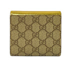 Gucci Bifold Wallet GG Marmont Beige Gold Leather — view 2