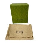 Gucci Bifold Wallet GG Marmont Beige Gold Leather — view 6