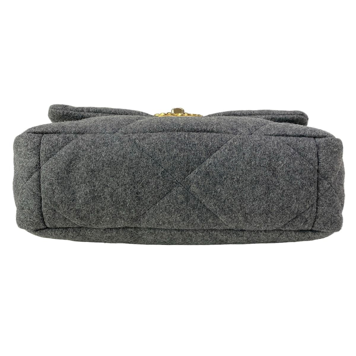 Chanel Shoulder Bag Chanel 19 Gray 2-Way Chain Wool — view 5