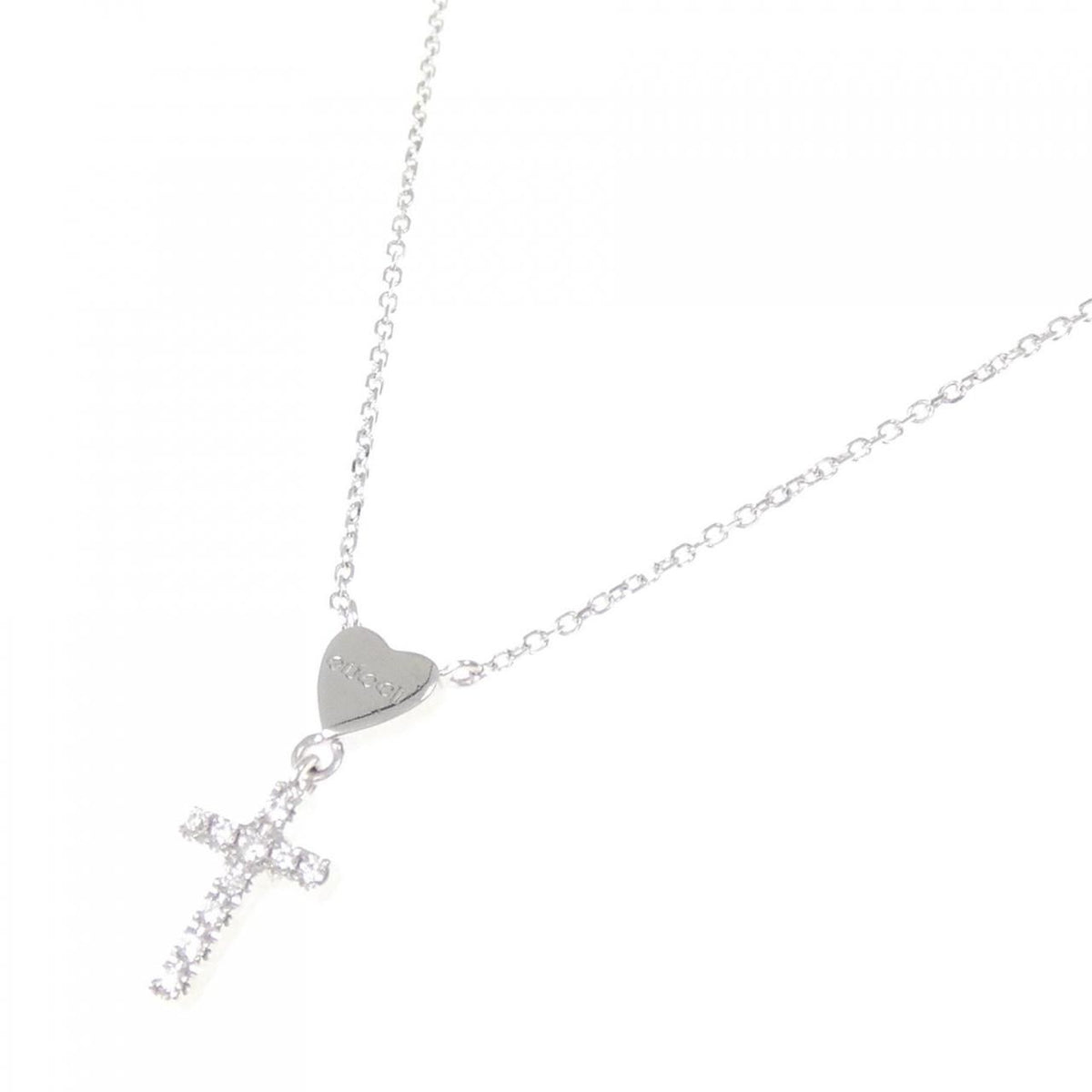 Gucci Cross Diamond Necklace — view 2