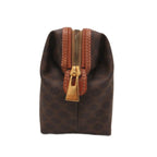 Celine Vintage Macadam Pattern Pouch Brown — view 5