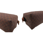 Celine Vintage Macadam Pattern Pouch Brown — view 7