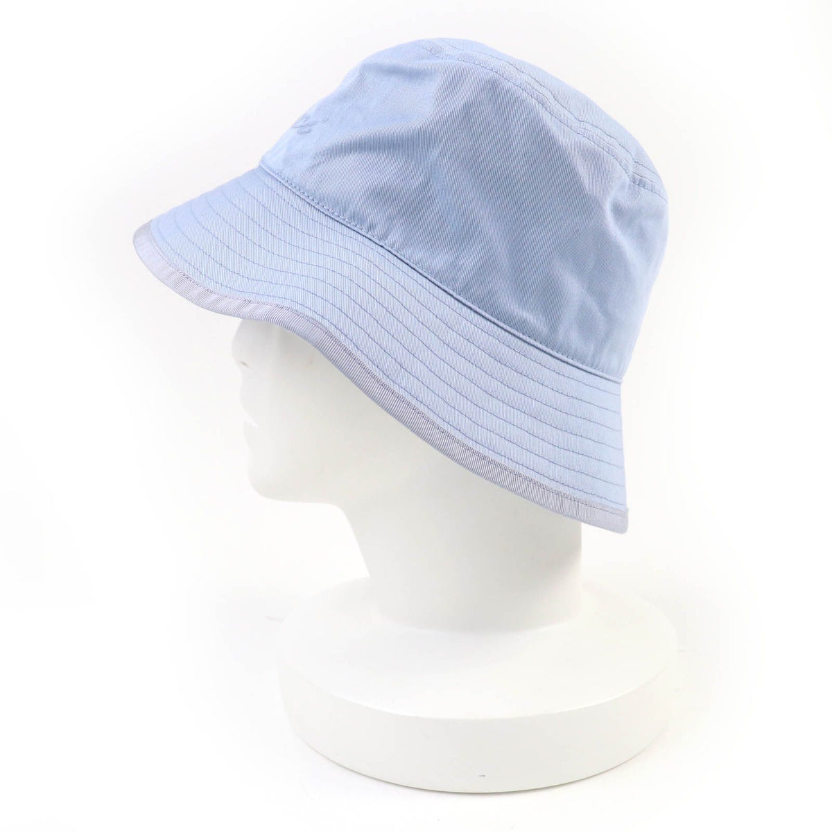 Gucci Logo Embroidery Bucket Hat Light Blue — view 4