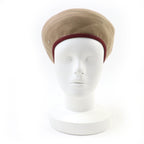 Hermes Santoreno Cashmere 100% Silver Seller Beret Brown 58 Hat — view 3