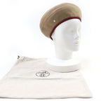 Hermes Santoreno Cashmere 100% Silver Seller Beret Brown 58 Hat — view 2