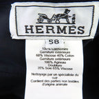 Hermes Santoreno Cashmere 100% Sellier Buttons Leather Beret Wine Red 58 Hat — view 8