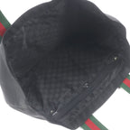 Gucci Nylon Sherry Line Web Large Logo Tote Bag Black — view 4