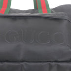 Gucci Nylon Sherry Line Web Large Logo Tote Bag Black — view 8
