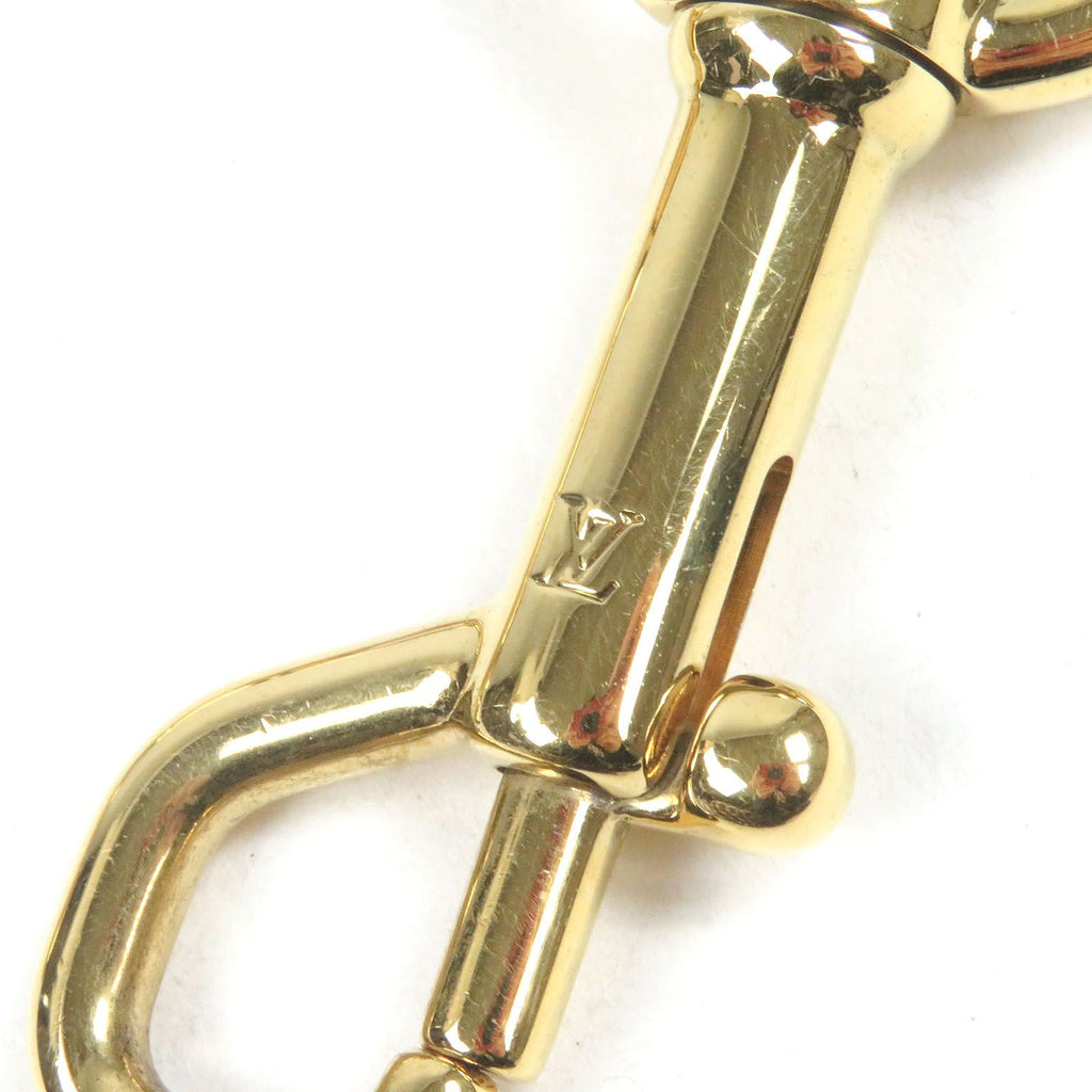 Louis Vuitton Vachetta Leather LV Logo Shoulder Strap Belt Beige Gold — view 5